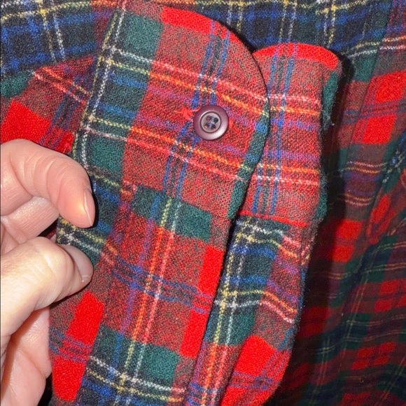 Vintage Pendleton Country Traditionals Maclean Tartan virgin wool button down M - Picture 8 of 12